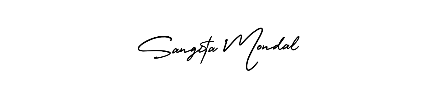 Best and Professional Signature Style for Sangita Mondal. AmerikaSignatureDemo-Regular Best Signature Style Collection. Sangita Mondal signature style 3 images and pictures png