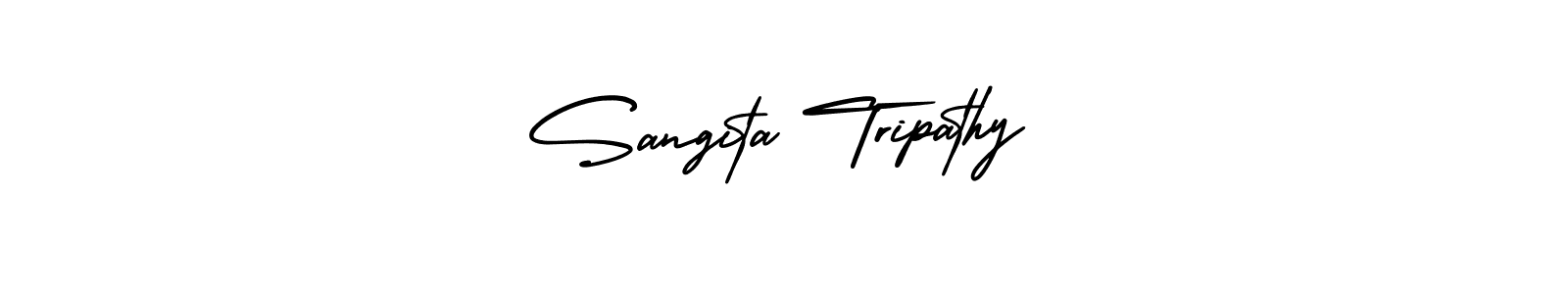 if you are searching for the best signature style for your name Sangita Tripathy. so please give up your signature search. here we have designed multiple signature styles  using AmerikaSignatureDemo-Regular. Sangita Tripathy signature style 3 images and pictures png