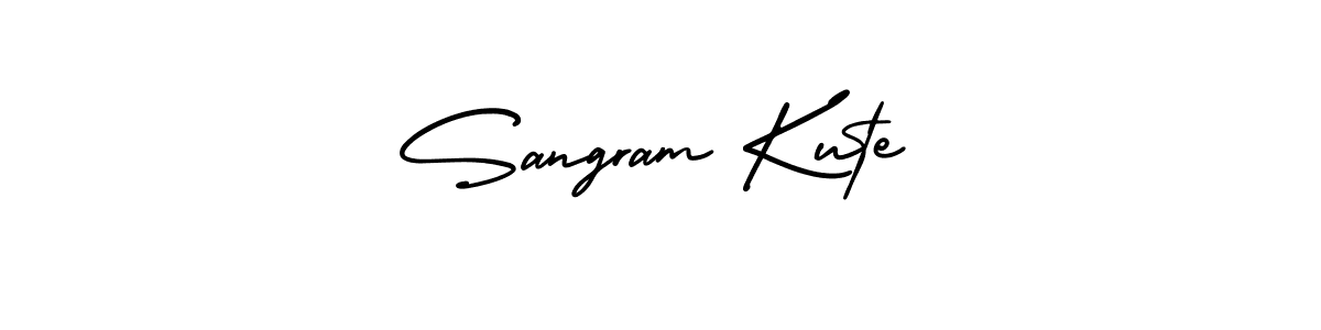 How to make Sangram Kute signature? AmerikaSignatureDemo-Regular is a professional autograph style. Create handwritten signature for Sangram Kute name. Sangram Kute signature style 3 images and pictures png