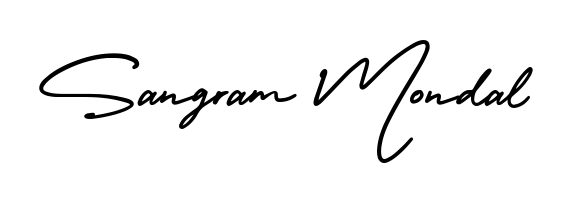 Style your name Sangram Mondal with confidence using AmerikaSignatureDemo-Regular signature design. Simple, elegant, and ready for immediate document use. Sangram Mondal signature style 3 images and pictures png