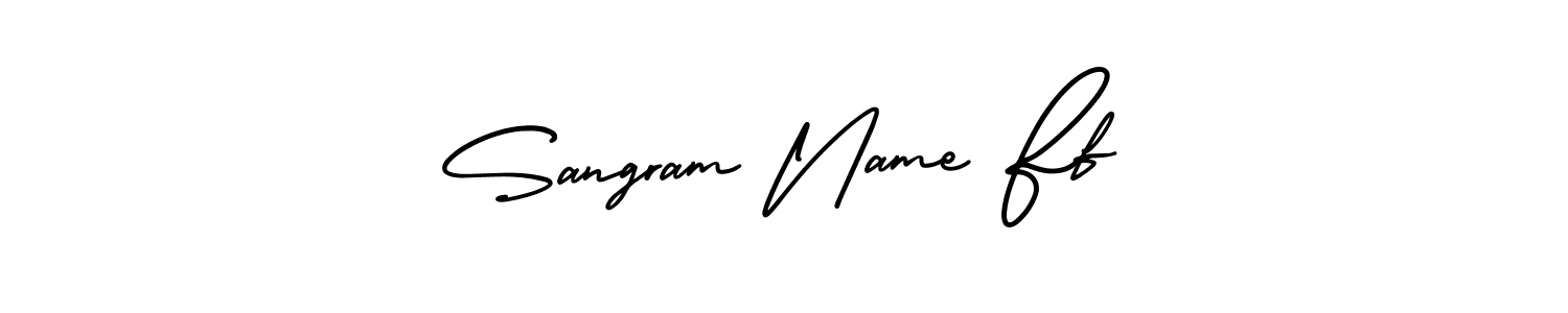 if you are searching for the best signature style for your name Sangram Name Ff. so please give up your signature search. here we have designed multiple signature styles  using AmerikaSignatureDemo-Regular. Sangram Name Ff signature style 3 images and pictures png