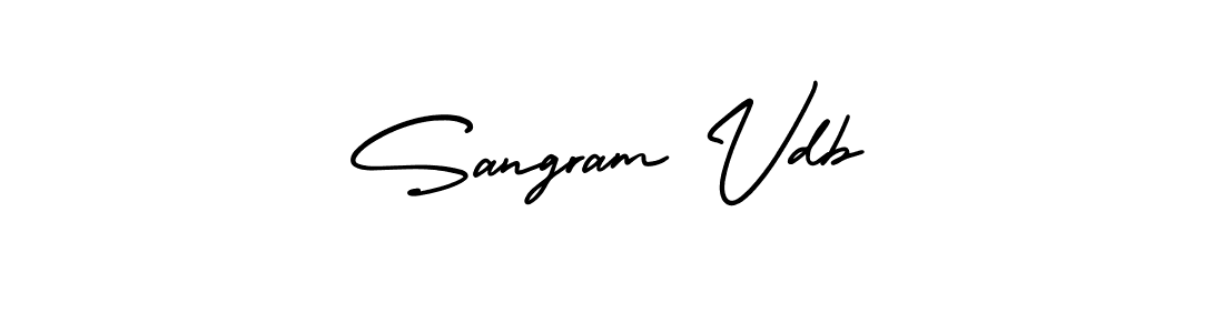 Design your own signature with our free online signature maker. With this signature software, you can create a handwritten (AmerikaSignatureDemo-Regular) signature for name Sangram Vdb. Sangram Vdb signature style 3 images and pictures png