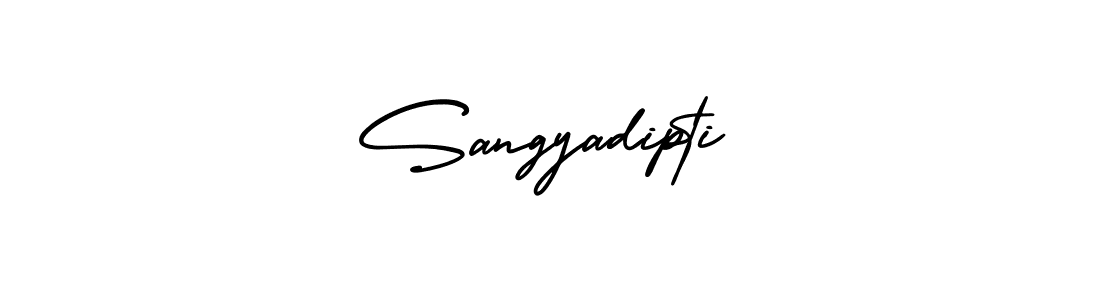 AmerikaSignatureDemo-Regular is a professional signature style that is perfect for those who want to add a touch of class to their signature. It is also a great choice for those who want to make their signature more unique. Get Sangyadipti name to fancy signature for free. Sangyadipti signature style 3 images and pictures png