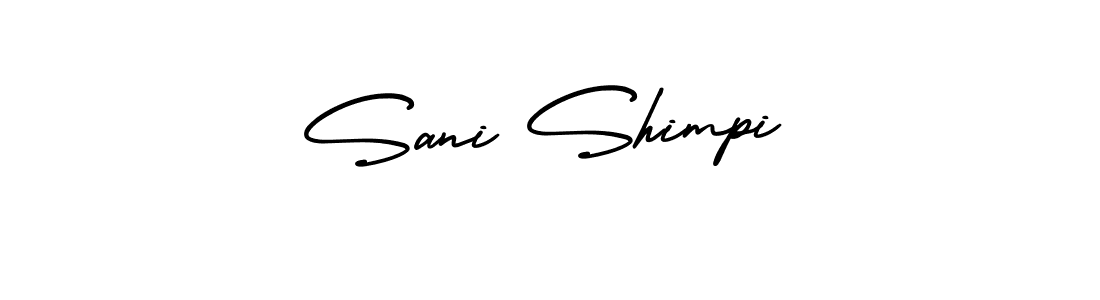 Sani Shimpi stylish signature style. Best Handwritten Sign (AmerikaSignatureDemo-Regular) for my name. Handwritten Signature Collection Ideas for my name Sani Shimpi. Sani Shimpi signature style 3 images and pictures png
