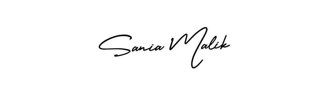 Create a beautiful signature design for name Sania Malik. With this signature (AmerikaSignatureDemo-Regular) fonts, you can make a handwritten signature for free. Sania Malik signature style 3 images and pictures png