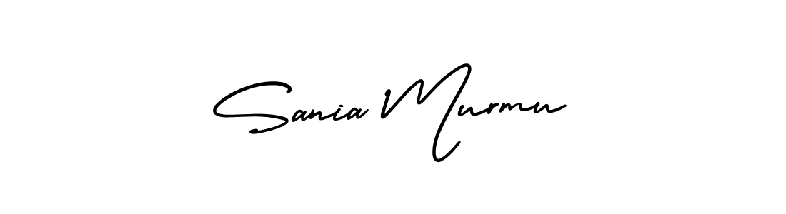 This is the best signature style for the Sania Murmu name. Also you like these signature font (AmerikaSignatureDemo-Regular). Mix name signature. Sania Murmu signature style 3 images and pictures png