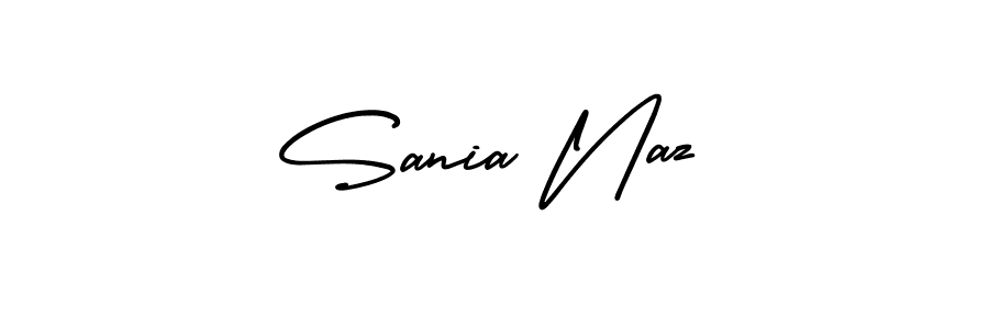 Use a signature maker to create a handwritten signature online. With this signature software, you can design (AmerikaSignatureDemo-Regular) your own signature for name Sania Naz. Sania Naz signature style 3 images and pictures png