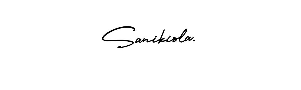 How to Draw Sanikisla. signature style? AmerikaSignatureDemo-Regular is a latest design signature styles for name Sanikisla.. Sanikisla. signature style 3 images and pictures png