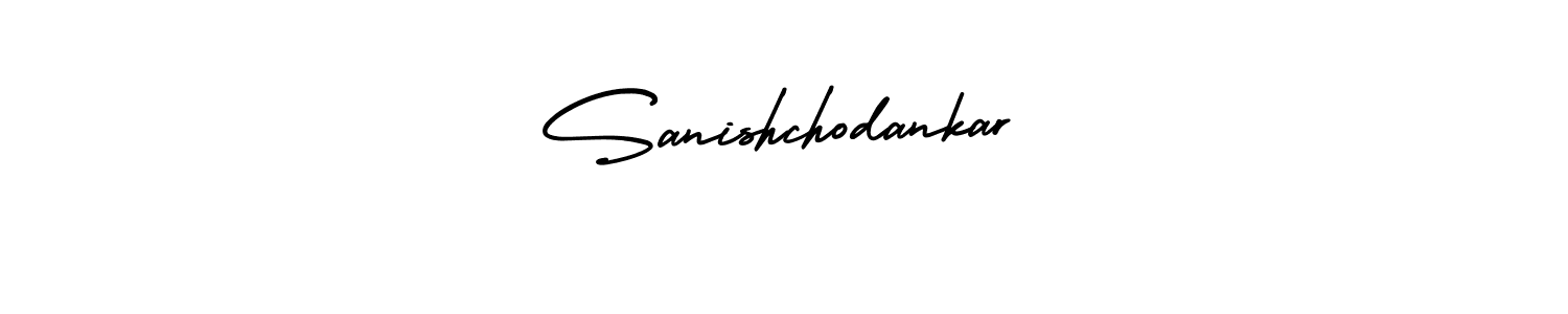 How to make Sanishchodankar signature? AmerikaSignatureDemo-Regular is a professional autograph style. Create handwritten signature for Sanishchodankar name. Sanishchodankar signature style 3 images and pictures png