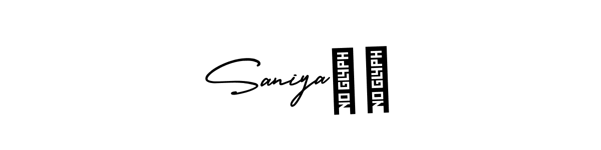 Saniya❤️ stylish signature style. Best Handwritten Sign (AmerikaSignatureDemo-Regular) for my name. Handwritten Signature Collection Ideas for my name Saniya❤️. Saniya❤️ signature style 3 images and pictures png