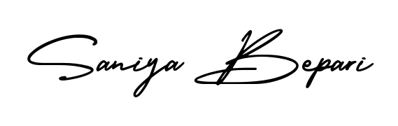 Generate high-definition signature styles for Saniya Bepari. The AmerikaSignatureDemo-Regular typeface ensures crisp legibility and sophisticated design. Saniya Bepari signature style 3 images and pictures png