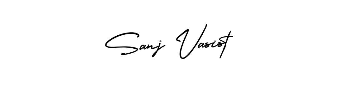 Make a beautiful signature design for name Sanj Vasist. With this signature (AmerikaSignatureDemo-Regular) style, you can create a handwritten signature for free. Sanj Vasist signature style 3 images and pictures png