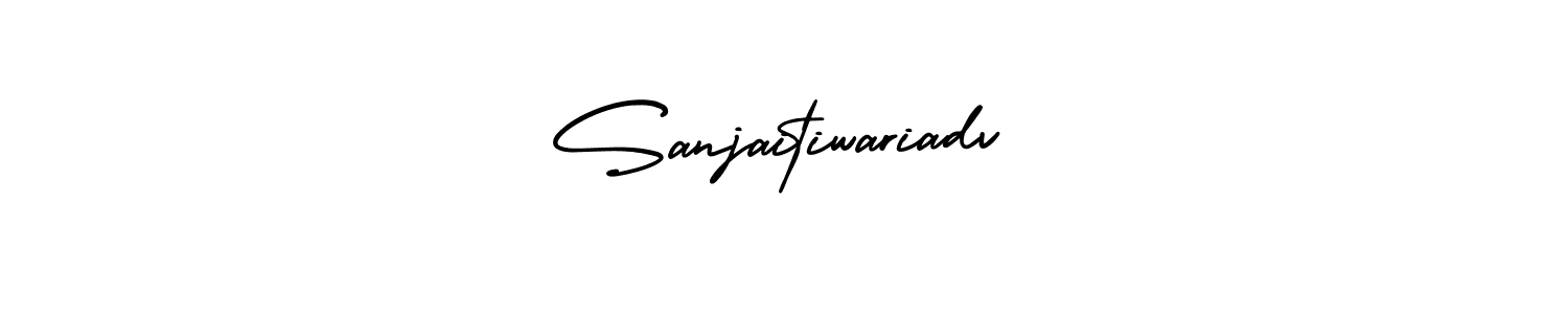 This is the best signature style for the Sanjaitiwariadv name. Also you like these signature font (AmerikaSignatureDemo-Regular). Mix name signature. Sanjaitiwariadv signature style 3 images and pictures png