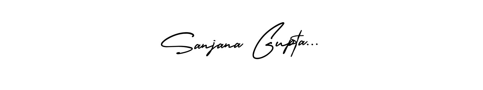 Make a beautiful signature design for name Sanjana Gupta.... With this signature (AmerikaSignatureDemo-Regular) style, you can create a handwritten signature for free. Sanjana Gupta... signature style 3 images and pictures png