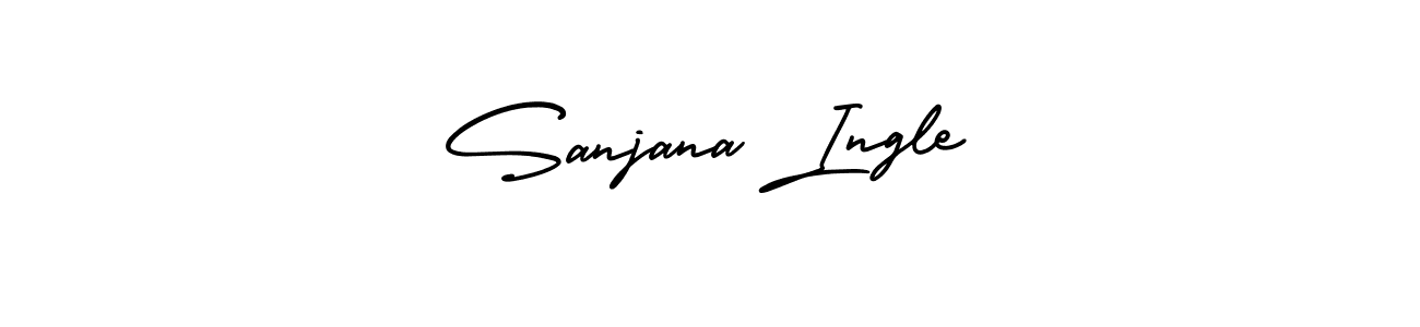 Make a beautiful signature design for name Sanjana Ingle. With this signature (AmerikaSignatureDemo-Regular) style, you can create a handwritten signature for free. Sanjana Ingle signature style 3 images and pictures png