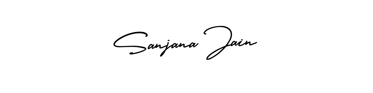 Use a signature maker to create a handwritten signature online. With this signature software, you can design (AmerikaSignatureDemo-Regular) your own signature for name Sanjana Jain. Sanjana Jain signature style 3 images and pictures png
