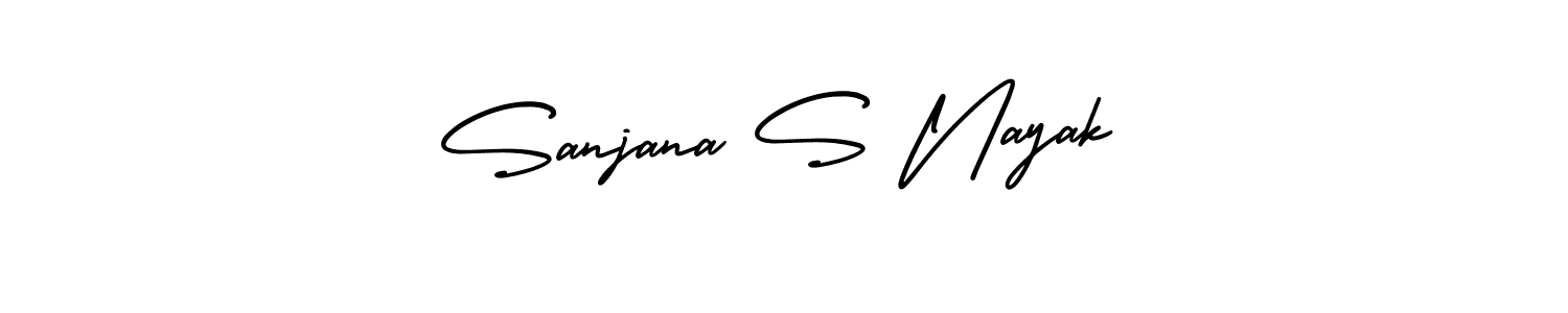 How to Draw Sanjana S Nayak signature style? AmerikaSignatureDemo-Regular is a latest design signature styles for name Sanjana S Nayak. Sanjana S Nayak signature style 3 images and pictures png