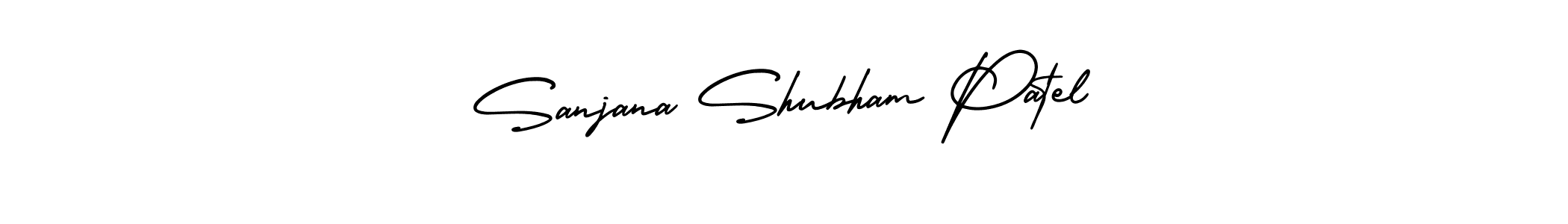 Make a beautiful signature design for name Sanjana Shubham Patel. Use this online signature maker to create a handwritten signature for free. Sanjana Shubham Patel signature style 3 images and pictures png