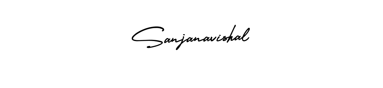 How to make Sanjanavishal signature? AmerikaSignatureDemo-Regular is a professional autograph style. Create handwritten signature for Sanjanavishal name. Sanjanavishal signature style 3 images and pictures png