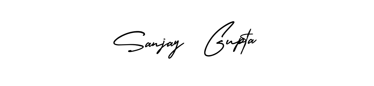 AmerikaSignatureDemo-Regular is a professional signature style that is perfect for those who want to add a touch of class to their signature. It is also a great choice for those who want to make their signature more unique. Get Sanjay  Gupta name to fancy signature for free. Sanjay  Gupta signature style 3 images and pictures png