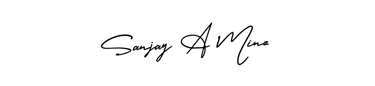 Best and Professional Signature Style for Sanjay A Minz. AmerikaSignatureDemo-Regular Best Signature Style Collection. Sanjay A Minz signature style 3 images and pictures png