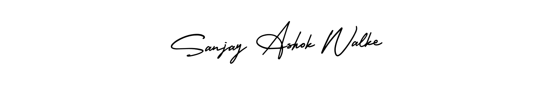 if you are searching for the best signature style for your name Sanjay Ashok Walke. so please give up your signature search. here we have designed multiple signature styles  using AmerikaSignatureDemo-Regular. Sanjay Ashok Walke signature style 3 images and pictures png