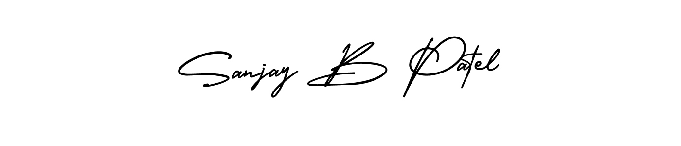 This is the best signature style for the Sanjay B Patel name. Also you like these signature font (AmerikaSignatureDemo-Regular). Mix name signature. Sanjay B Patel signature style 3 images and pictures png