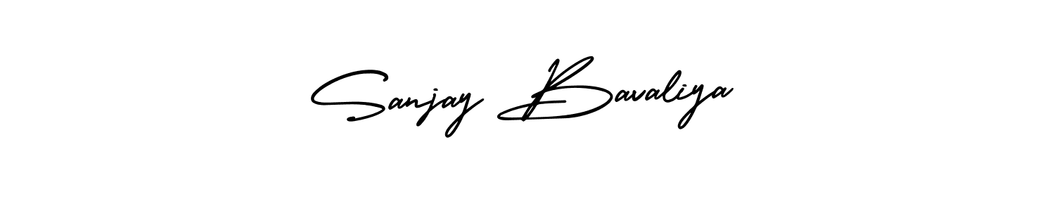 How to Draw Sanjay Bavaliya signature style? AmerikaSignatureDemo-Regular is a latest design signature styles for name Sanjay Bavaliya. Sanjay Bavaliya signature style 3 images and pictures png