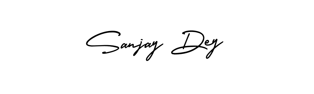 The best way (AmerikaSignatureDemo-Regular) to make a short signature is to pick only two or three words in your name. The name Sanjay Dey include a total of six letters. For converting this name. Sanjay Dey signature style 3 images and pictures png