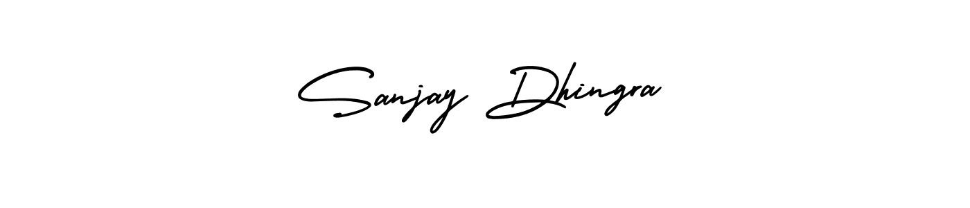 How to make Sanjay Dhingra name signature. Use AmerikaSignatureDemo-Regular style for creating short signs online. This is the latest handwritten sign. Sanjay Dhingra signature style 3 images and pictures png