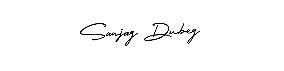 It looks lik you need a new signature style for name Sanjay Dubey. Design unique handwritten (AmerikaSignatureDemo-Regular) signature with our free signature maker in just a few clicks. Sanjay Dubey signature style 3 images and pictures png