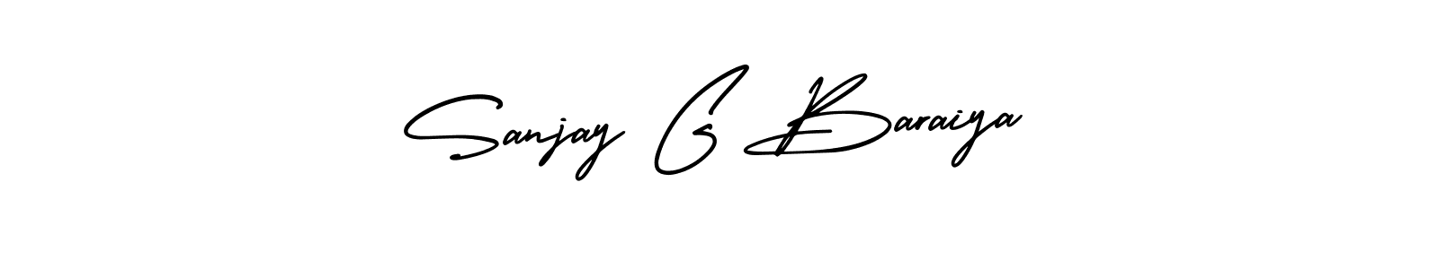 The best way (AmerikaSignatureDemo-Regular) to make a short signature is to pick only two or three words in your name. The name Sanjay G Baraiya include a total of six letters. For converting this name. Sanjay G Baraiya signature style 3 images and pictures png