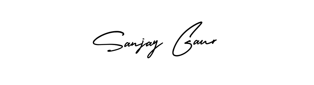 Use a signature maker to create a handwritten signature online. With this signature software, you can design (AmerikaSignatureDemo-Regular) your own signature for name Sanjay Gaur. Sanjay Gaur signature style 3 images and pictures png