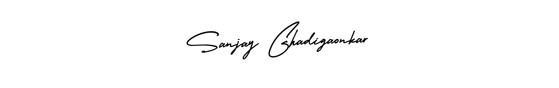Create a beautiful signature design for name Sanjay Ghadigaonkar. With this signature (AmerikaSignatureDemo-Regular) fonts, you can make a handwritten signature for free. Sanjay Ghadigaonkar signature style 3 images and pictures png