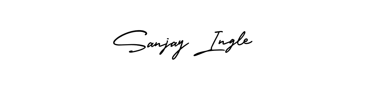 Similarly AmerikaSignatureDemo-Regular is the best handwritten signature design. Signature creator online .You can use it as an online autograph creator for name Sanjay Ingle. Sanjay Ingle signature style 3 images and pictures png