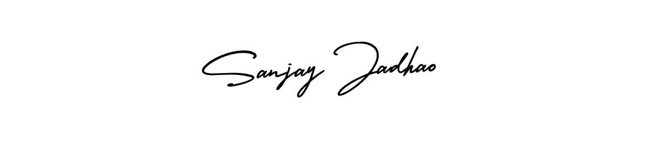AmerikaSignatureDemo-Regular is a professional signature style that is perfect for those who want to add a touch of class to their signature. It is also a great choice for those who want to make their signature more unique. Get Sanjay Jadhao name to fancy signature for free. Sanjay Jadhao signature style 3 images and pictures png