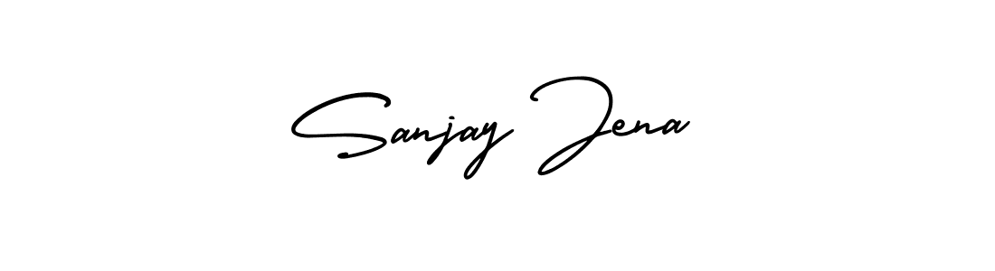 Sanjay Jena stylish signature style. Best Handwritten Sign (AmerikaSignatureDemo-Regular) for my name. Handwritten Signature Collection Ideas for my name Sanjay Jena. Sanjay Jena signature style 3 images and pictures png