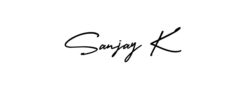 Make a short Sanjay K signature style. Manage your documents anywhere anytime using AmerikaSignatureDemo-Regular. Create and add eSignatures, submit forms, share and send files easily. Sanjay K signature style 3 images and pictures png