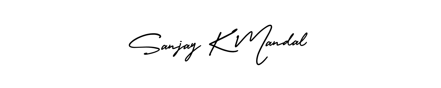 Also You can easily find your signature by using the search form. We will create Sanjay K Mandal name handwritten signature images for you free of cost using AmerikaSignatureDemo-Regular sign style. Sanjay K Mandal signature style 3 images and pictures png
