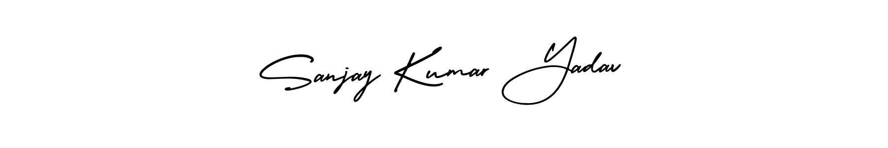 AmerikaSignatureDemo-Regular is a professional signature style that is perfect for those who want to add a touch of class to their signature. It is also a great choice for those who want to make their signature more unique. Get Sanjay Kumar Yadav name to fancy signature for free. Sanjay Kumar Yadav signature style 3 images and pictures png