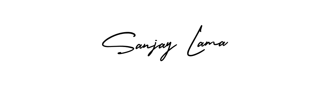 Make a beautiful signature design for name Sanjay Lama. Use this online signature maker to create a handwritten signature for free. Sanjay Lama signature style 3 images and pictures png