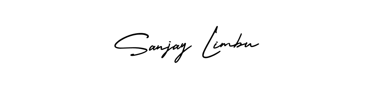 Use a signature maker to create a handwritten signature online. With this signature software, you can design (AmerikaSignatureDemo-Regular) your own signature for name Sanjay Limbu. Sanjay Limbu signature style 3 images and pictures png