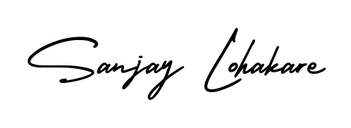 The AmerikaSignatureDemo-Regular typeface gives name Sanjay Lohakare a refined look. Suitable for certificates, diplomas, and official verification. Sanjay Lohakare signature style 3 images and pictures png