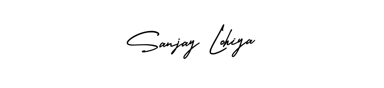 This is the best signature style for the Sanjay Lohiya name. Also you like these signature font (AmerikaSignatureDemo-Regular). Mix name signature. Sanjay Lohiya signature style 3 images and pictures png