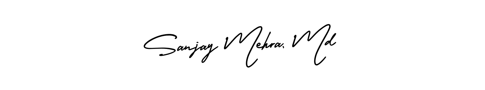 This is the best signature style for the Sanjay Mehra, Md name. Also you like these signature font (AmerikaSignatureDemo-Regular). Mix name signature. Sanjay Mehra, Md signature style 3 images and pictures png