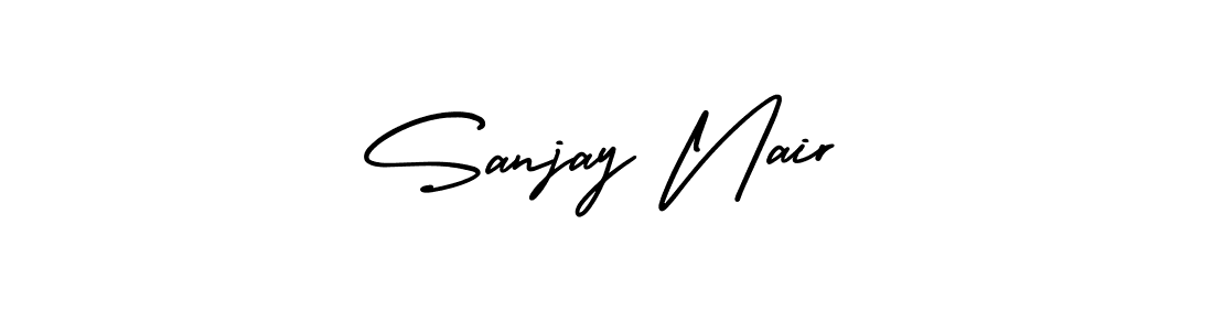 How to make Sanjay Nair signature? AmerikaSignatureDemo-Regular is a professional autograph style. Create handwritten signature for Sanjay Nair name. Sanjay Nair signature style 3 images and pictures png
