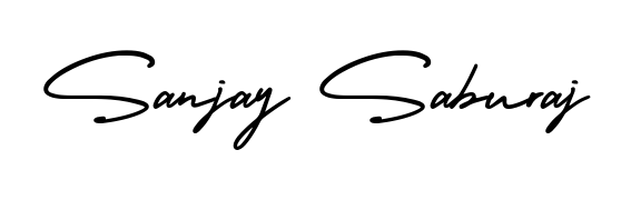 Download transparent PNG signature for name Sanjay Saburaj styled with AmerikaSignatureDemo-Regular font. Ready to paste directly into PDF and Word agreements. Sanjay Saburaj signature style 3 images and pictures png