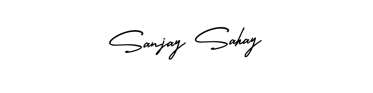 if you are searching for the best signature style for your name Sanjay Sahay. so please give up your signature search. here we have designed multiple signature styles  using AmerikaSignatureDemo-Regular. Sanjay Sahay signature style 3 images and pictures png