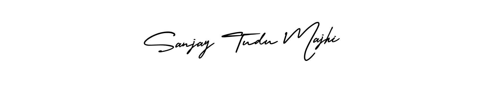 Create a beautiful signature design for name Sanjay Tudu Majhi. With this signature (AmerikaSignatureDemo-Regular) fonts, you can make a handwritten signature for free. Sanjay Tudu Majhi signature style 3 images and pictures png