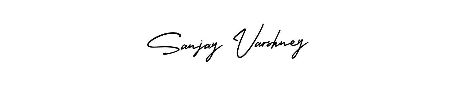 How to make Sanjay Varshney name signature. Use AmerikaSignatureDemo-Regular style for creating short signs online. This is the latest handwritten sign. Sanjay Varshney signature style 3 images and pictures png